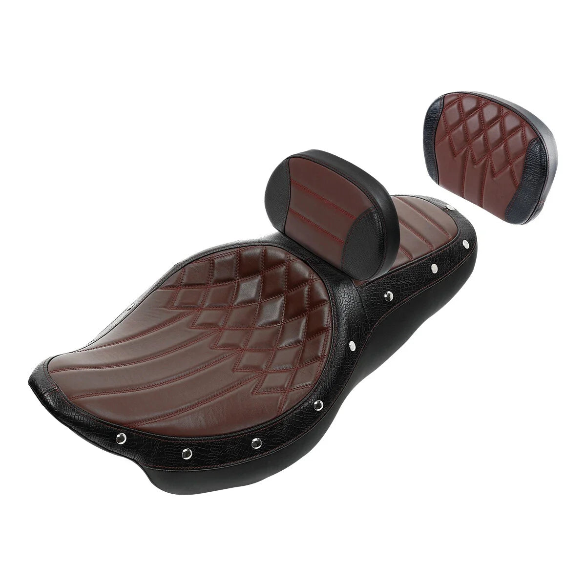 Set of 1 Driver Passenger Seat & Backrest for Harley Road Glide (2009–2023)