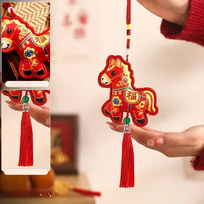 Year of the Horse Pendant Ornament - Fabric Construction