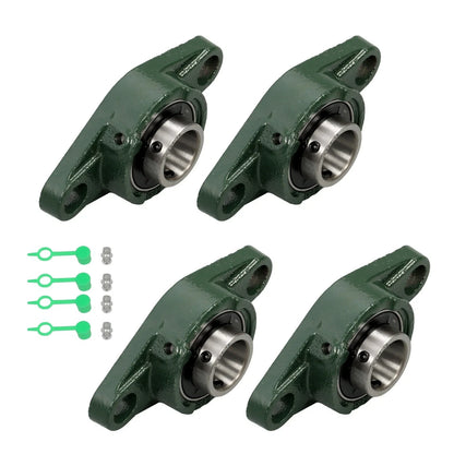 Set of 4 Pillow Block Flange Bearings for UCFL205-16 (1" Bore, 2 Bolt)