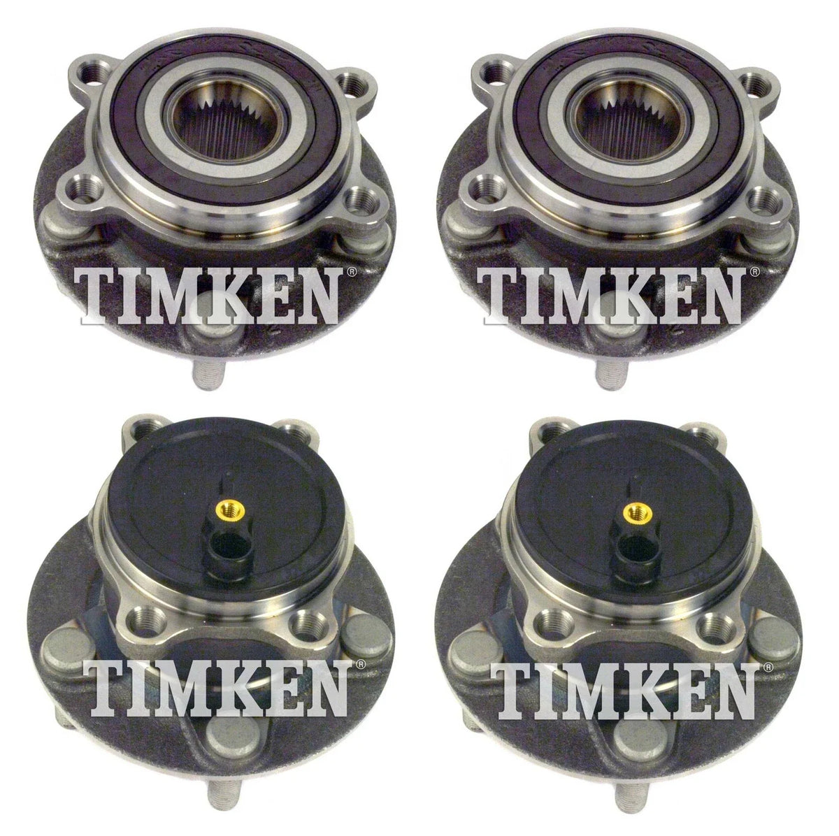 Front and Rear Wheel Bearing & Hub Assembly Kit for Mazda 6, CX-5 (2013–2021)