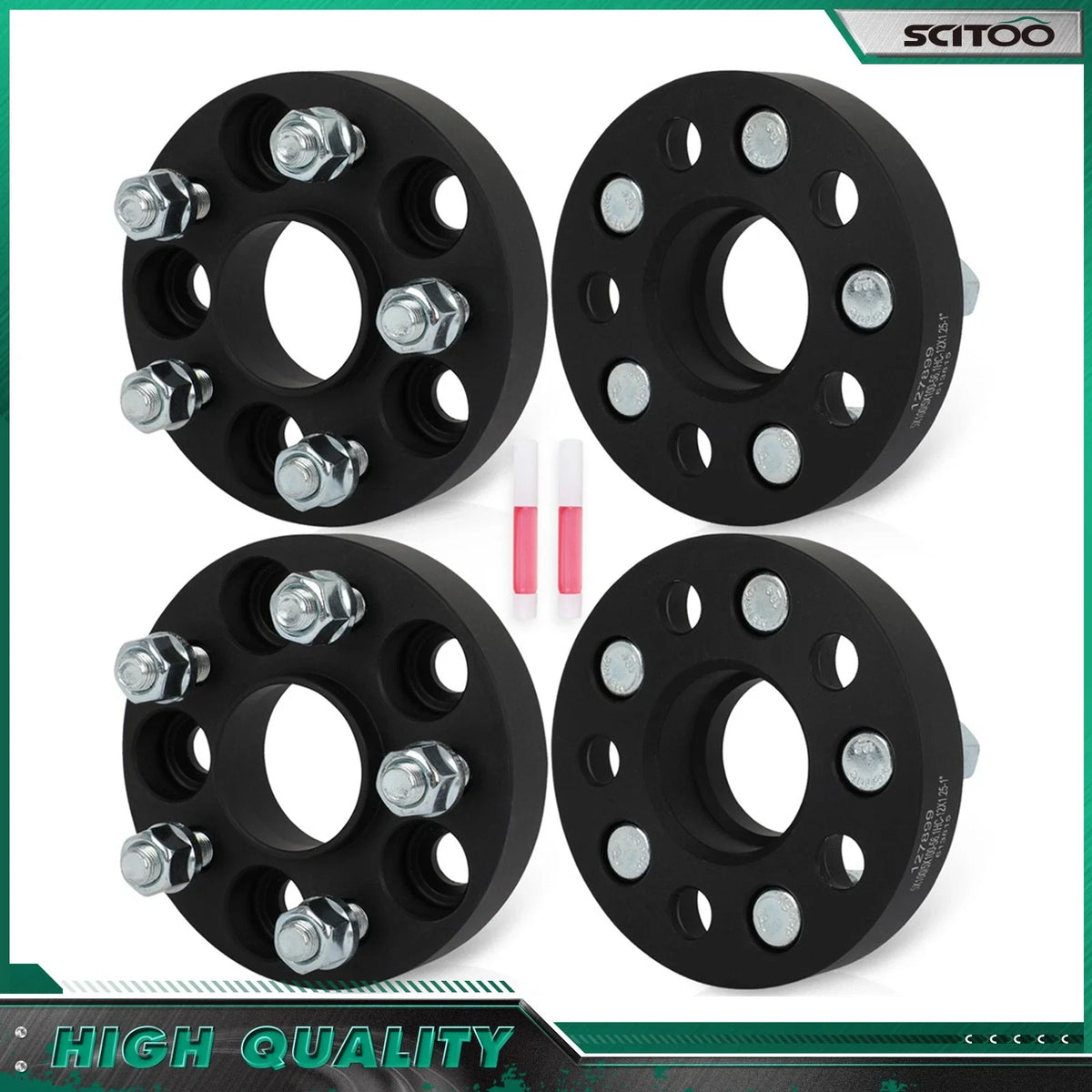 4X 1" Hub Centric Wheel Spacers 5x100 12x1.25 for Subaru Impreza (1993–2022)