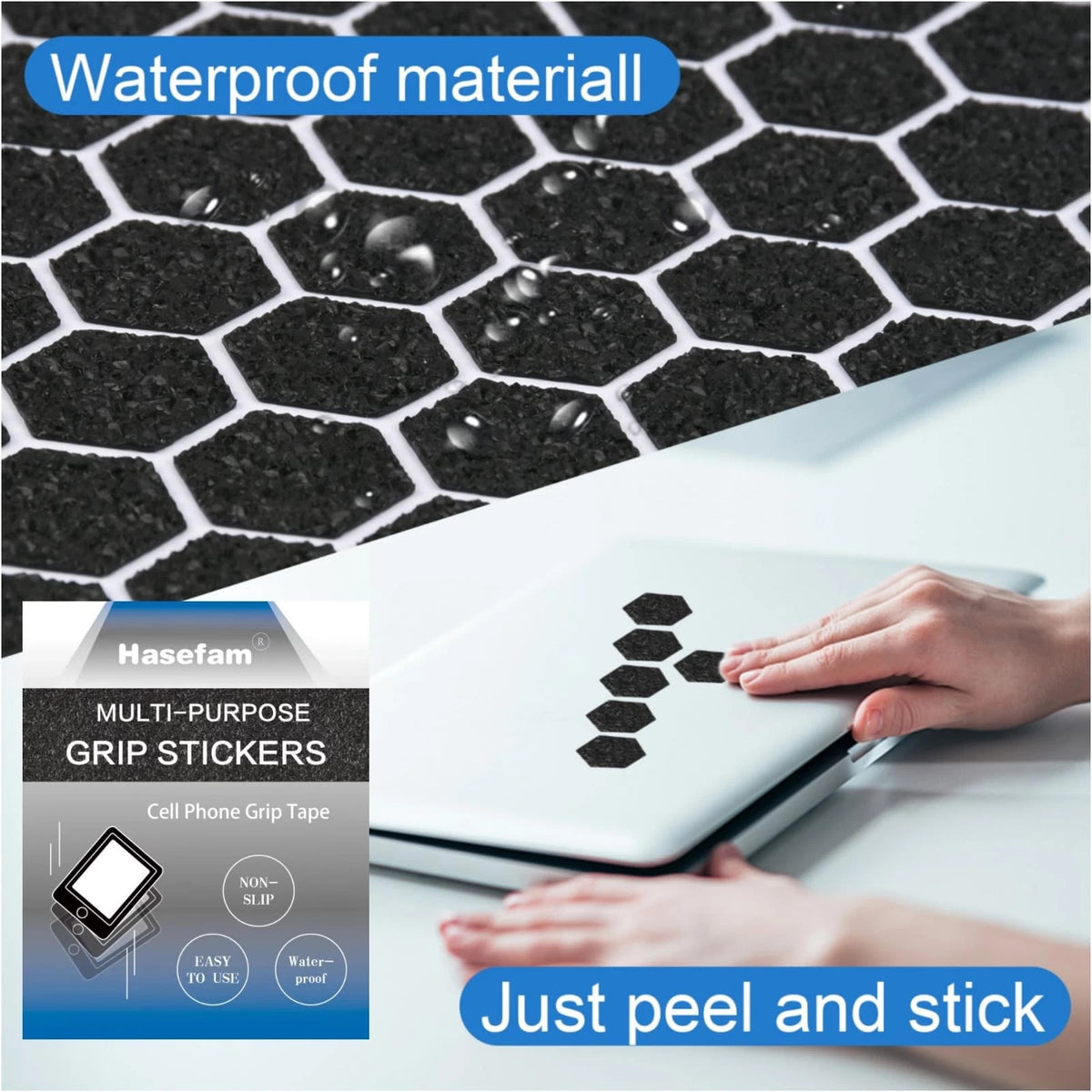 6X Phone Grip Tape for Universal Use (Black)