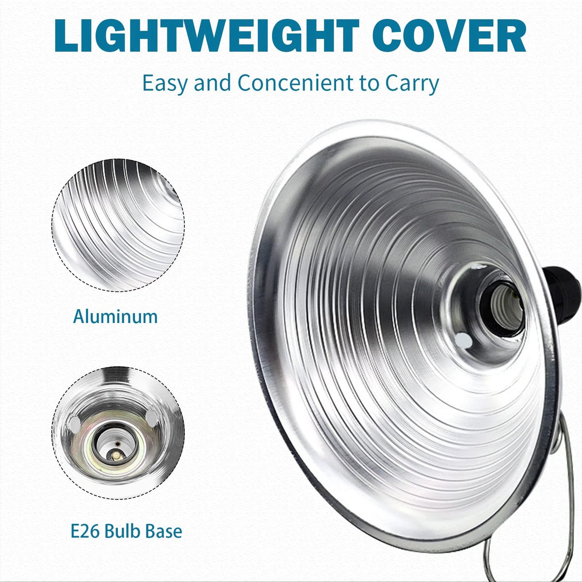 EP Clamp Lamp Light with Detachable 8.5 Inch Reflector for Automotive