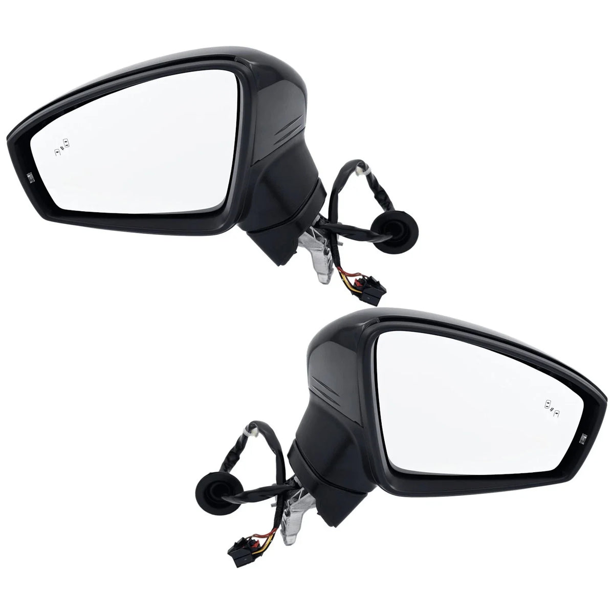 Set of 2 Heated Mirrors for VW Tiguan