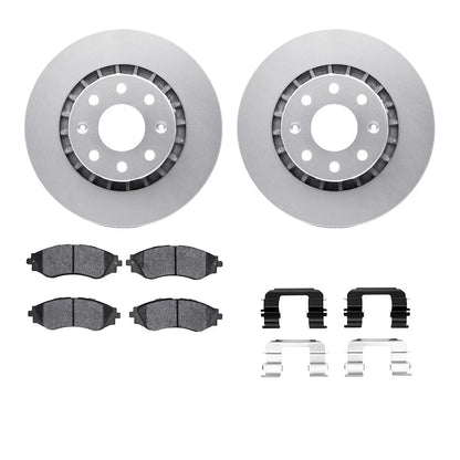 2X Brake Disc and Pad Kit for Chevy Aveo (2004–2016) WDWH1-47018