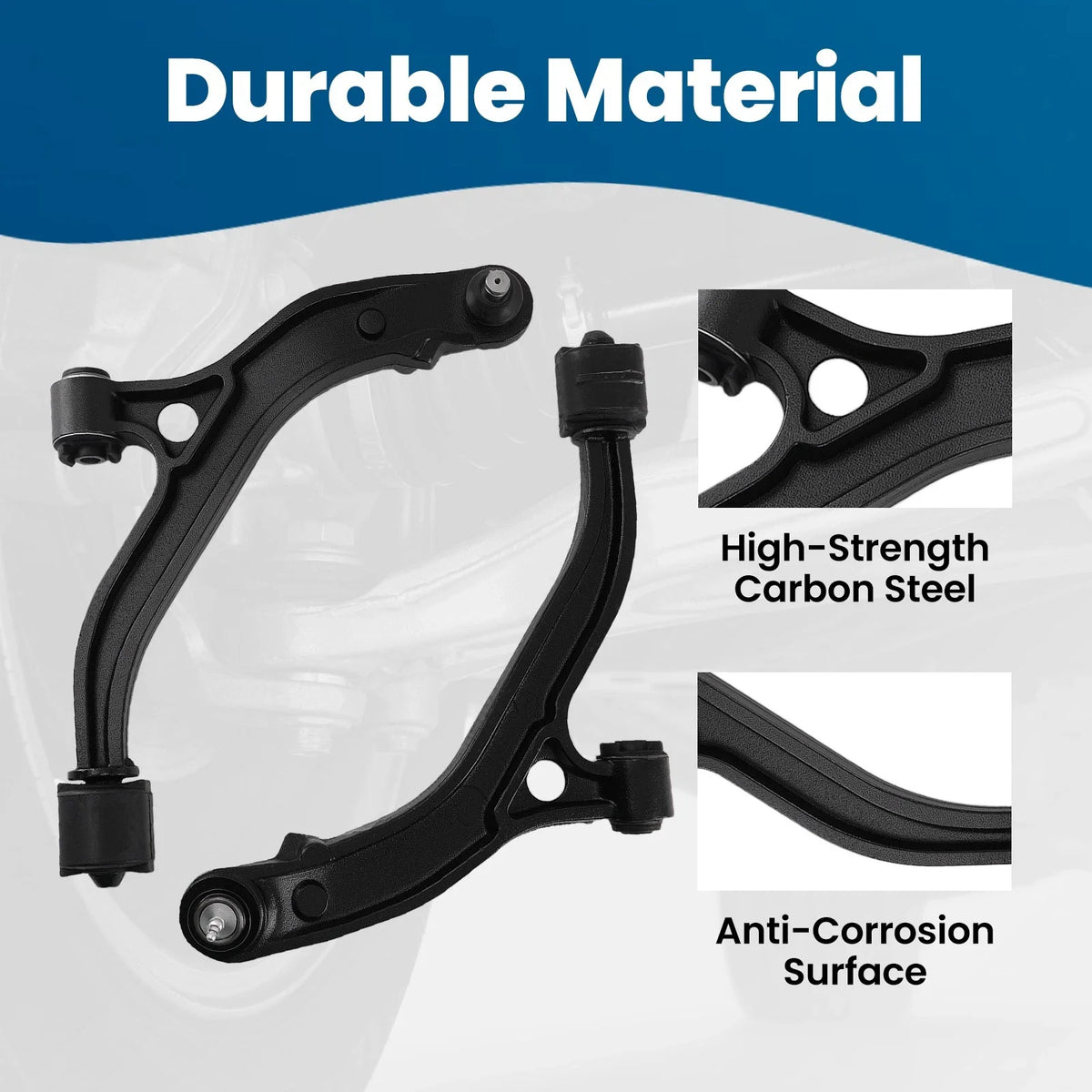 2pc Front Lower Control Arm for Dodge Caravan, Plymouth Voyager (K80633)