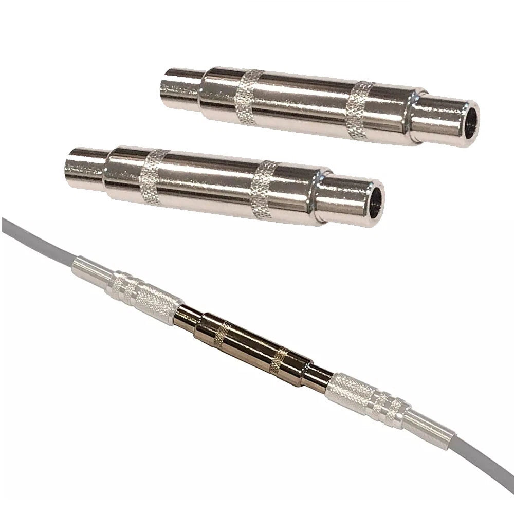 4X 6.3mm 1/4" Mono Female to Female Coupler Gender Changer Extenders