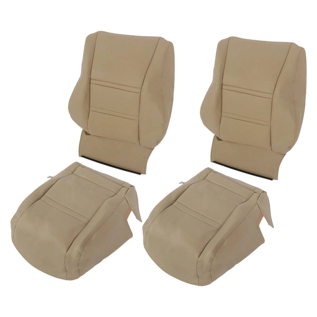 Set of 4 Leather Seat Covers for Toyota Land Cruiser (1990–1997) BCK16698K