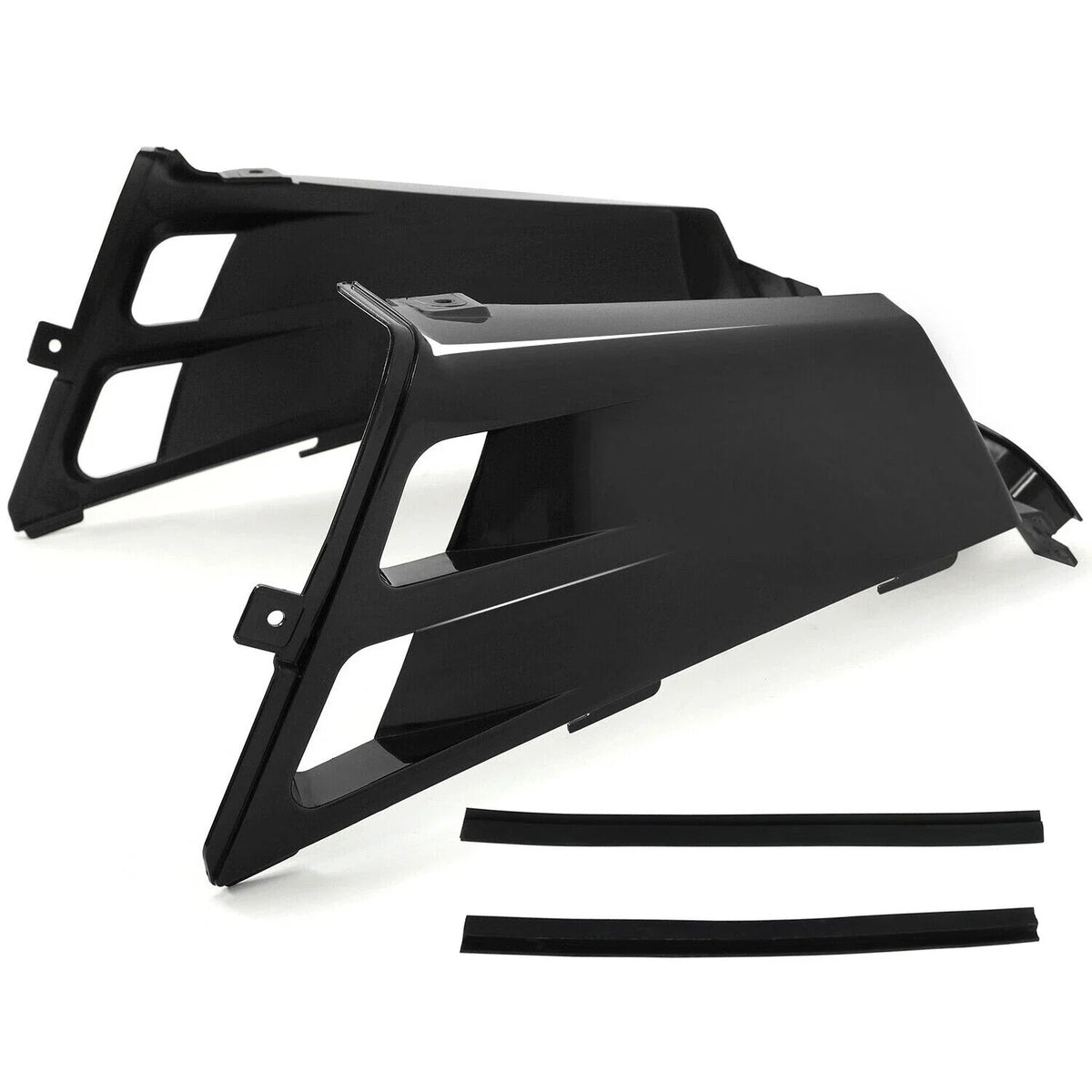 Gas Tank Side Covers for Yamaha Banshee 350 (1987–2006) Black Plastic Wrap