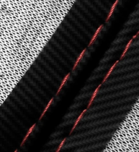 E Brake Boot Cover for Ford Mustang (1994–2004) Carbon Fiber Red Stitch
