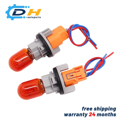2X Turn Signal Light Socket Bulb & Plug for Acura Honda Civic (33302-S7A-003, 33303-SCK-003, 33303-S2R-003)