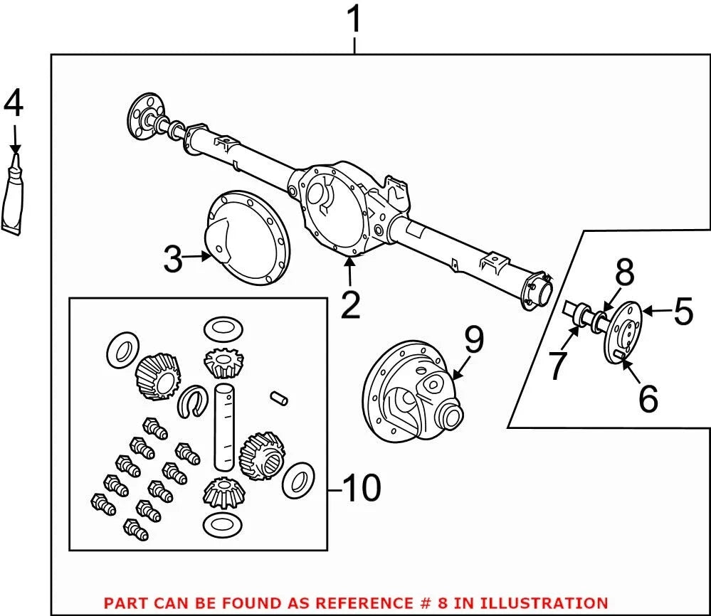 Rear Drive Axle Shaft Seal for Chrysler Dodge Jeep Ram 1500 (2009–2023)