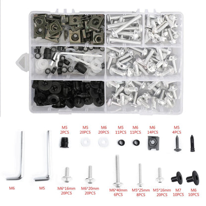 Fairing Bolts Screws Kit Silver for Yamaha YZF R6 R1 R25 R125 R3 T-MAX MT XJR (2000–2023)