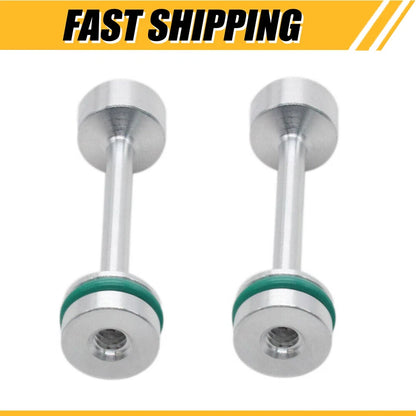 2X Billet Aluminum Oil Diverter Barbell for LS LS1 LS2 LS3 5.3 LSX LQ9 LS4