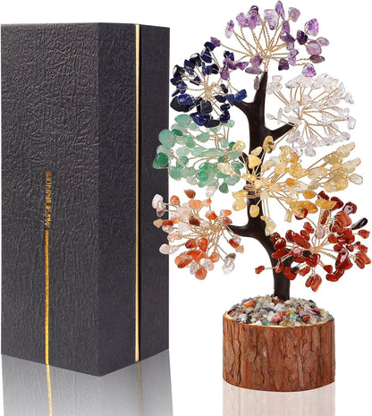 7 Chakra Crystal Tree of Life for Healing Gifts (No Part Numbers)