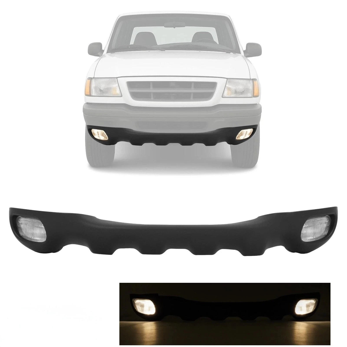 Front Bumper Valance Kit for Ford Ranger (1998–2000) - CON-A000263, FO1095172