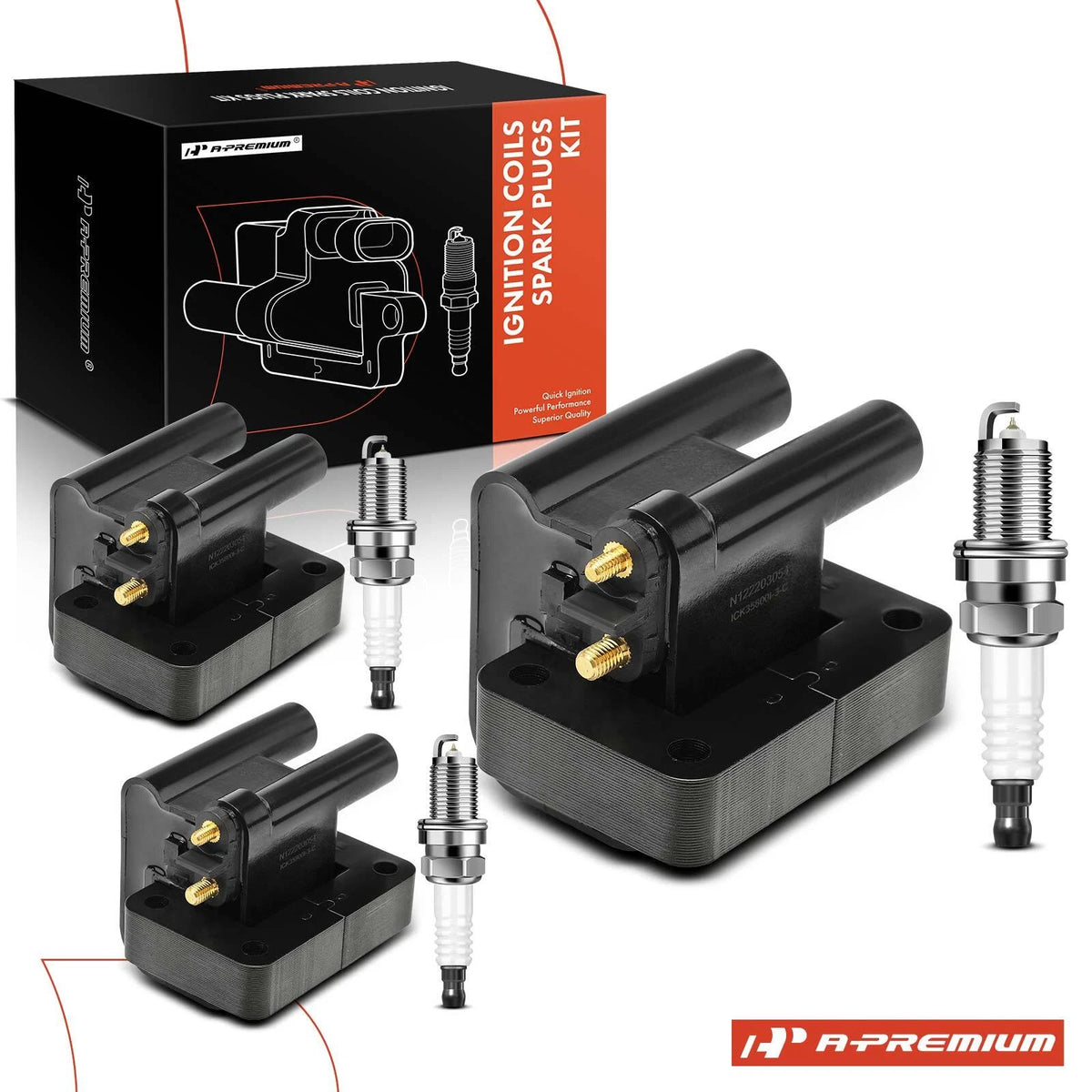 3X Ignition Coil & 6X Iridium Spark Plug for Hyundai Sonata (2002–2004) - 2731037100, C1516, UF-358