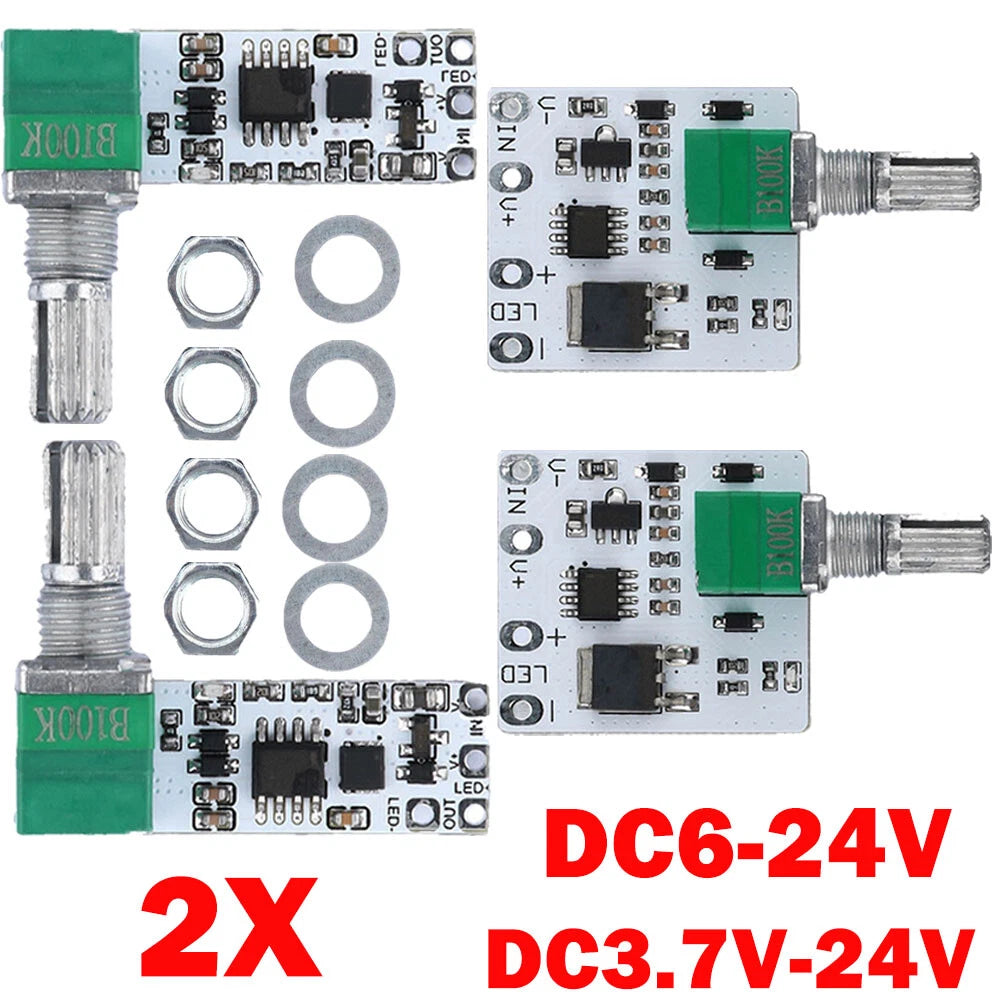 2Pcs LED Mini Dimmer Constant Voltage Module for DIY Projects