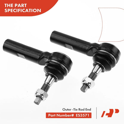 6x Inner Outer Front Lower Tie Rod Ball Joint for Dodge Durango Dakota (1998–2004)
