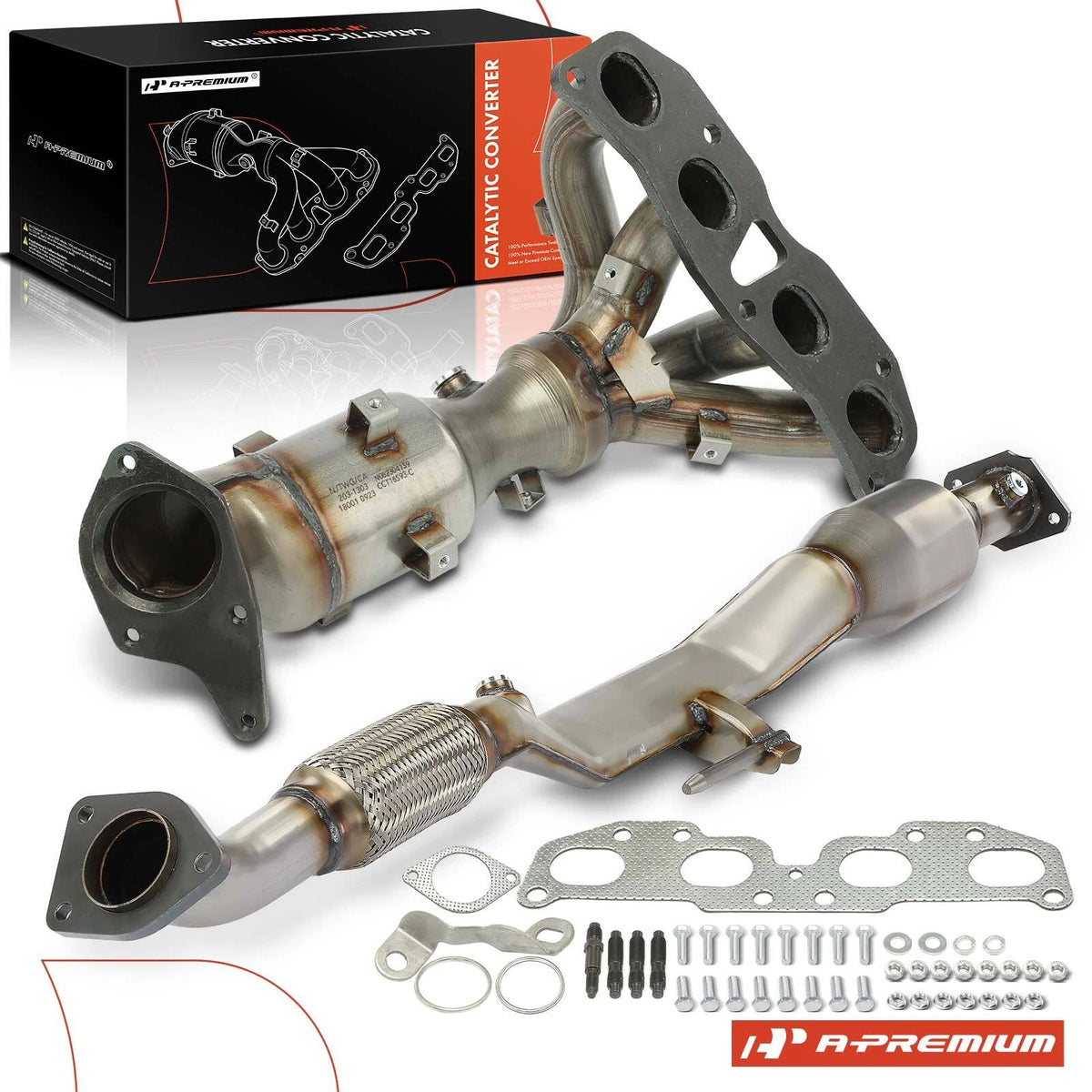 2X Catalytic Converter for Nissan Altima (2007–2012) 2.5L 40800, 641302, 18258