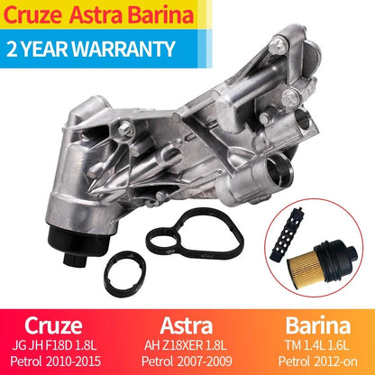 Engine Oil Cooler w/ Filter Assembly for GMC Chevy Cruze Sonic Pontiac (2011–2019)