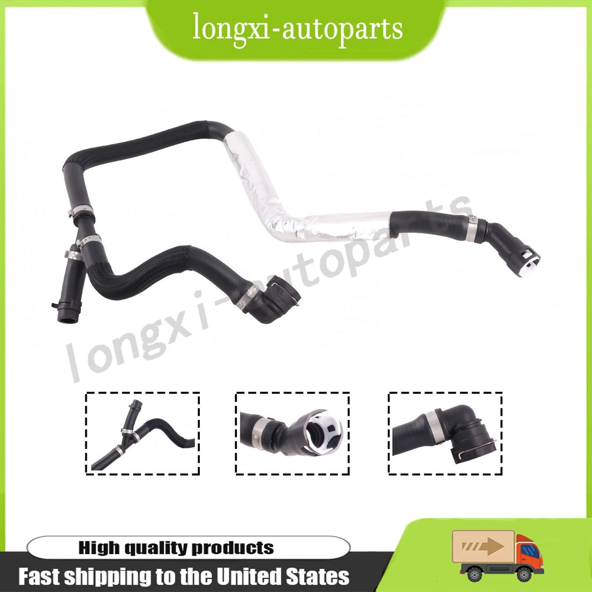 HVAC Heater Hose for Ford F-150 (2015–2017) KH-810, FL3Z18472C