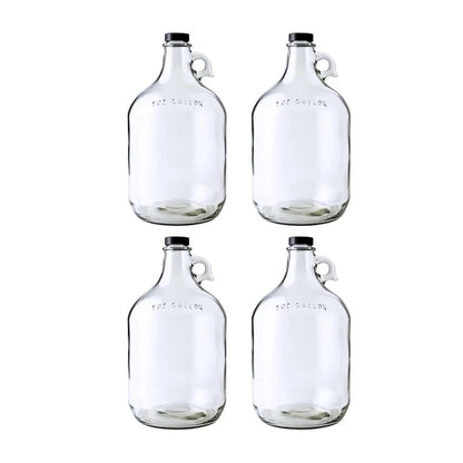4-Pack Glass Jug Set for Fastrack (128 oz per bottle)