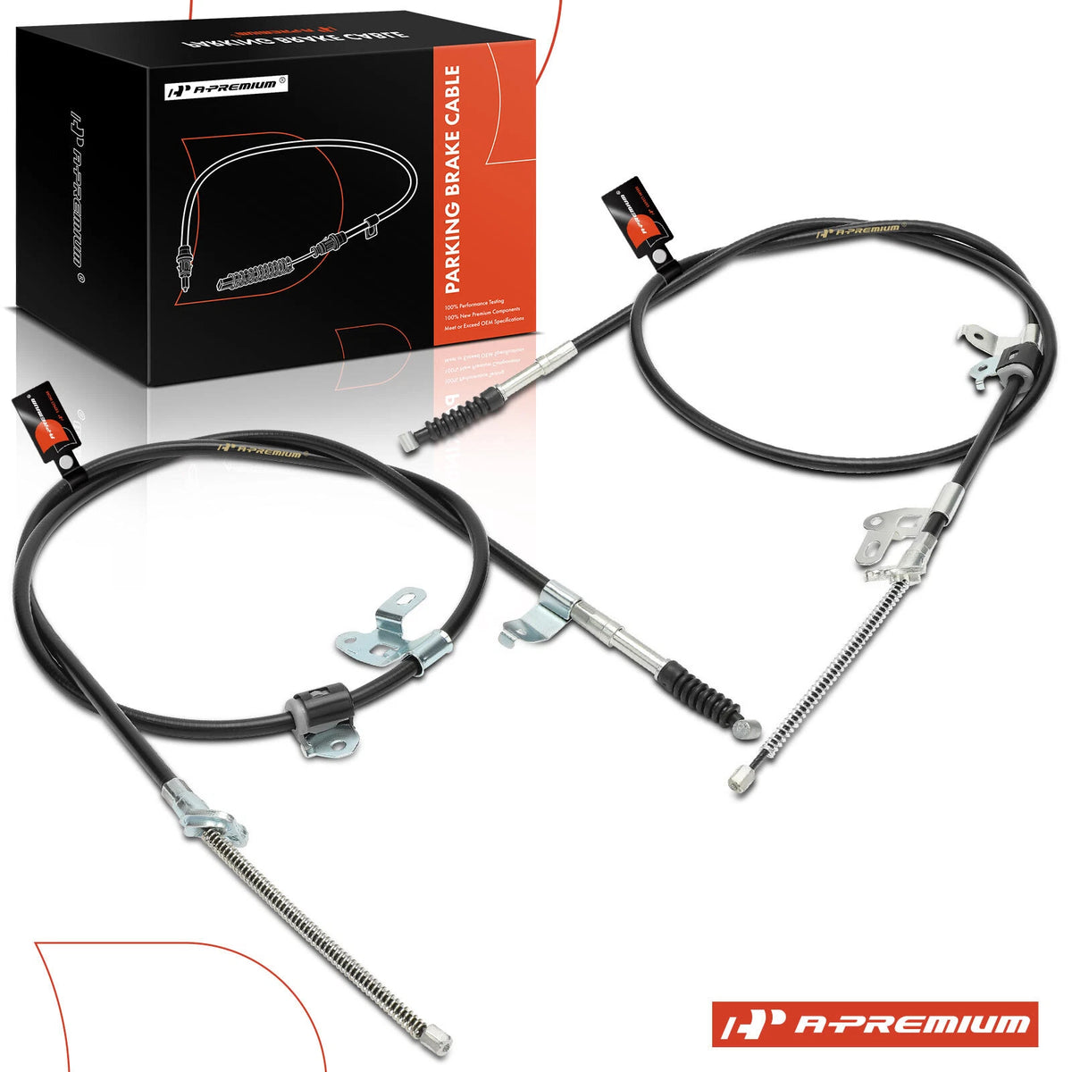 2X Rear Side Parking Brake Cable for Pontiac Vibe (2005–2008) 88973996, 88973994, C660787, C660683