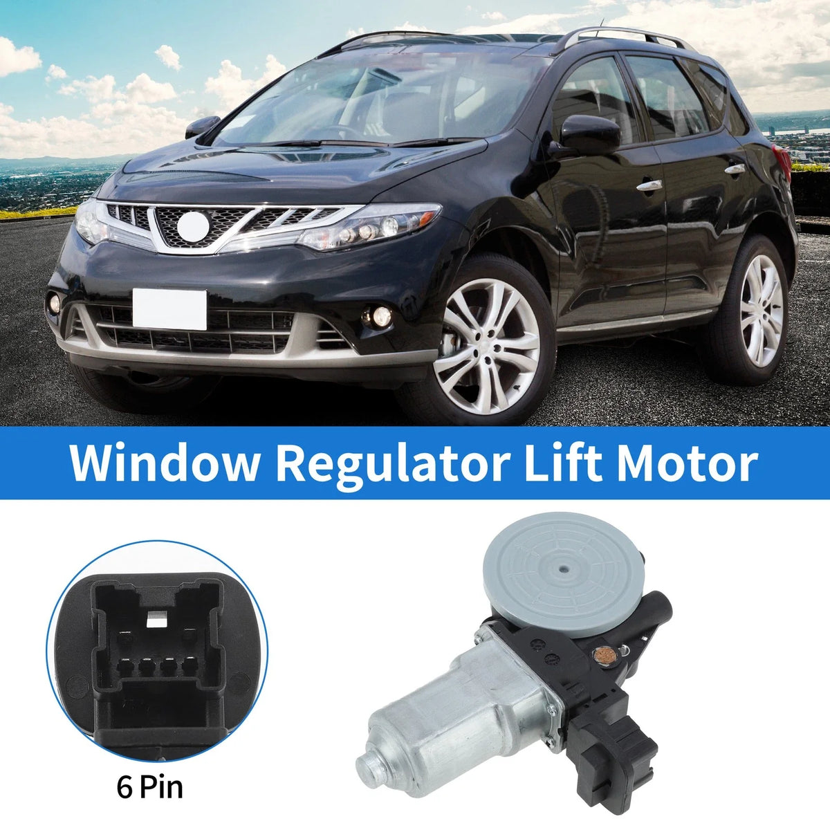 Power Window Regulator Lift Motor No.807301BA0A for Nissan Murano (2009–2014)