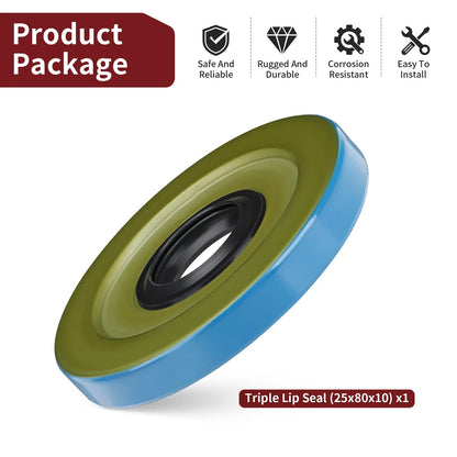 Triple Lip Seal (25x80x10) for Polaris RZR 1000 XP S (2014–2025)