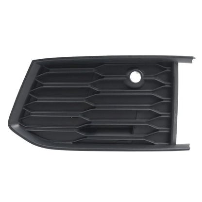 Left Front Bumper Fog Light Grille Cover Matte Black for Audi A6 S6 (2018–2024)