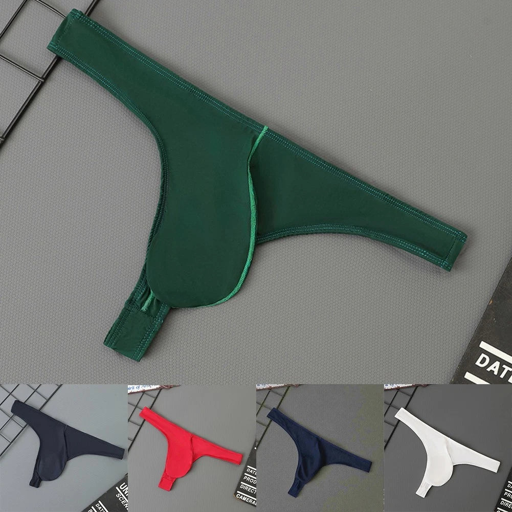 2X Male Bulge Pouch G String Thong Underwear for Nightclub Events