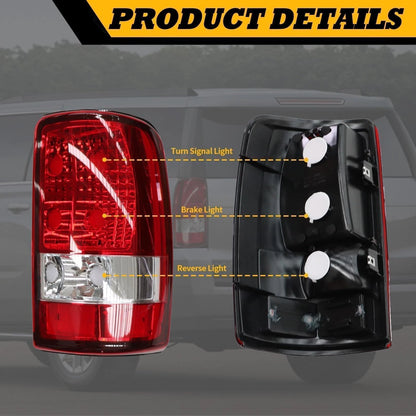 Set of 2 Rear Tail Light Assemblies for Suburban Tahoe Yukon (2000–2006)