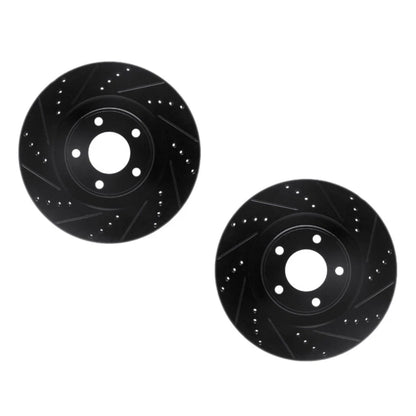 Rotor Set for Ford Edge (2007–2014) | Drilled and Slotted | ALX-PAU-DF-8002-54051-CLA1
