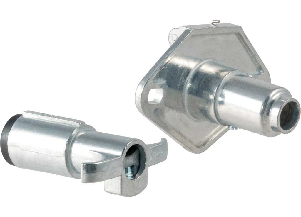 Curt 58671 4 Pole Die Cast Connector for Car & Trailer (I-6/I-7)