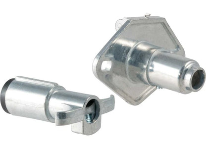 Curt 58671 4 Pole Die Cast Connector for Car & Trailer (I-6/I-7)