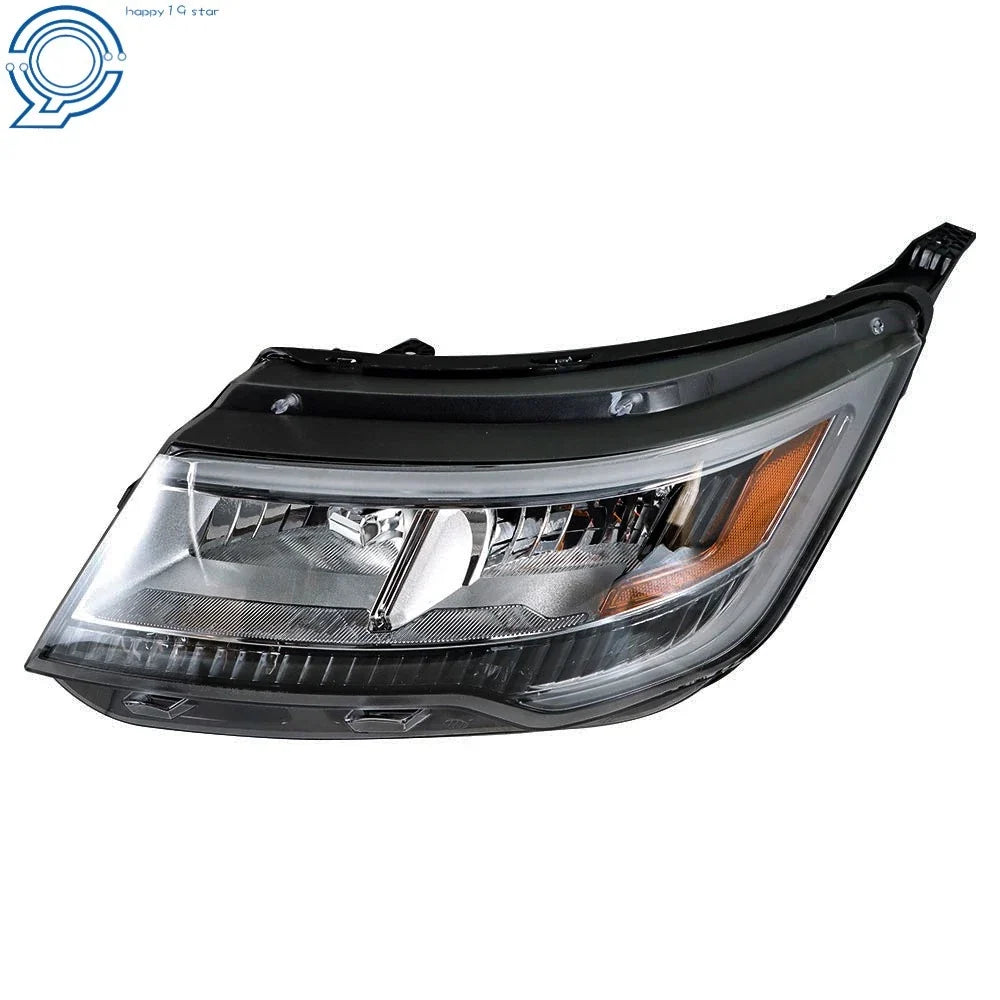 Halogen Headlights for Ford Explorer (2016–2018) with LED DRL Chrome Housing