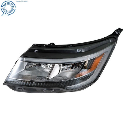 Halogen Headlights for Ford Explorer (2016–2018) with LED DRL Chrome Housing