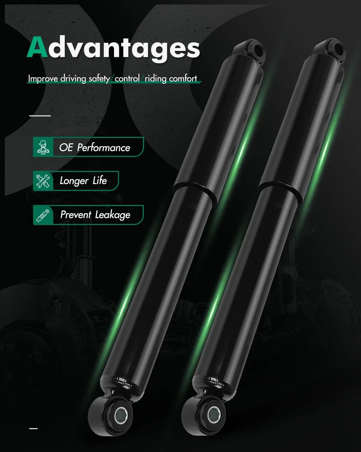 Rear Shocks Struts for Toyota Tacoma (1995–2004)