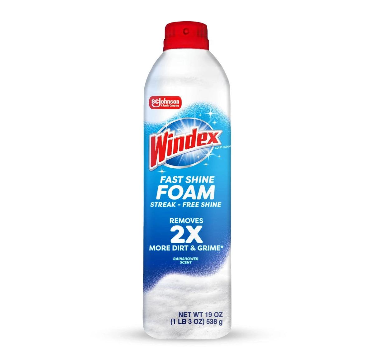 Windex Fast Shine Foam Glass Cleaner for All Vehicles (Pack of 1)