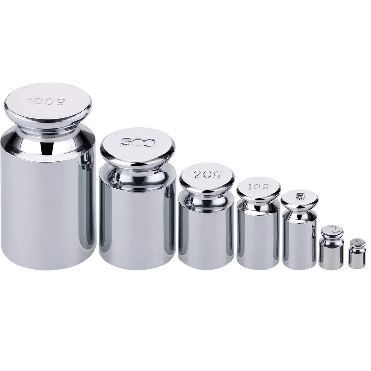 7 PCS Calibration Weights Set for Scale (1g, 2g, 5g, 10g, 20g, 50g)