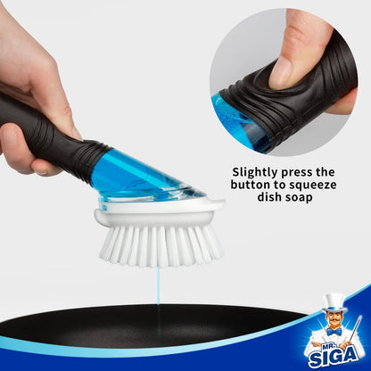 4X Soap Dispensing Dish Brush Refills for MR.SIGA (No Part Numbers)