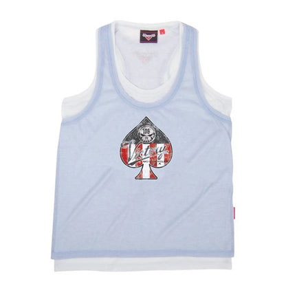 Women's Blue Spade Tank Top for Victory Motorcycle (OEM, X-Large, 286434809)