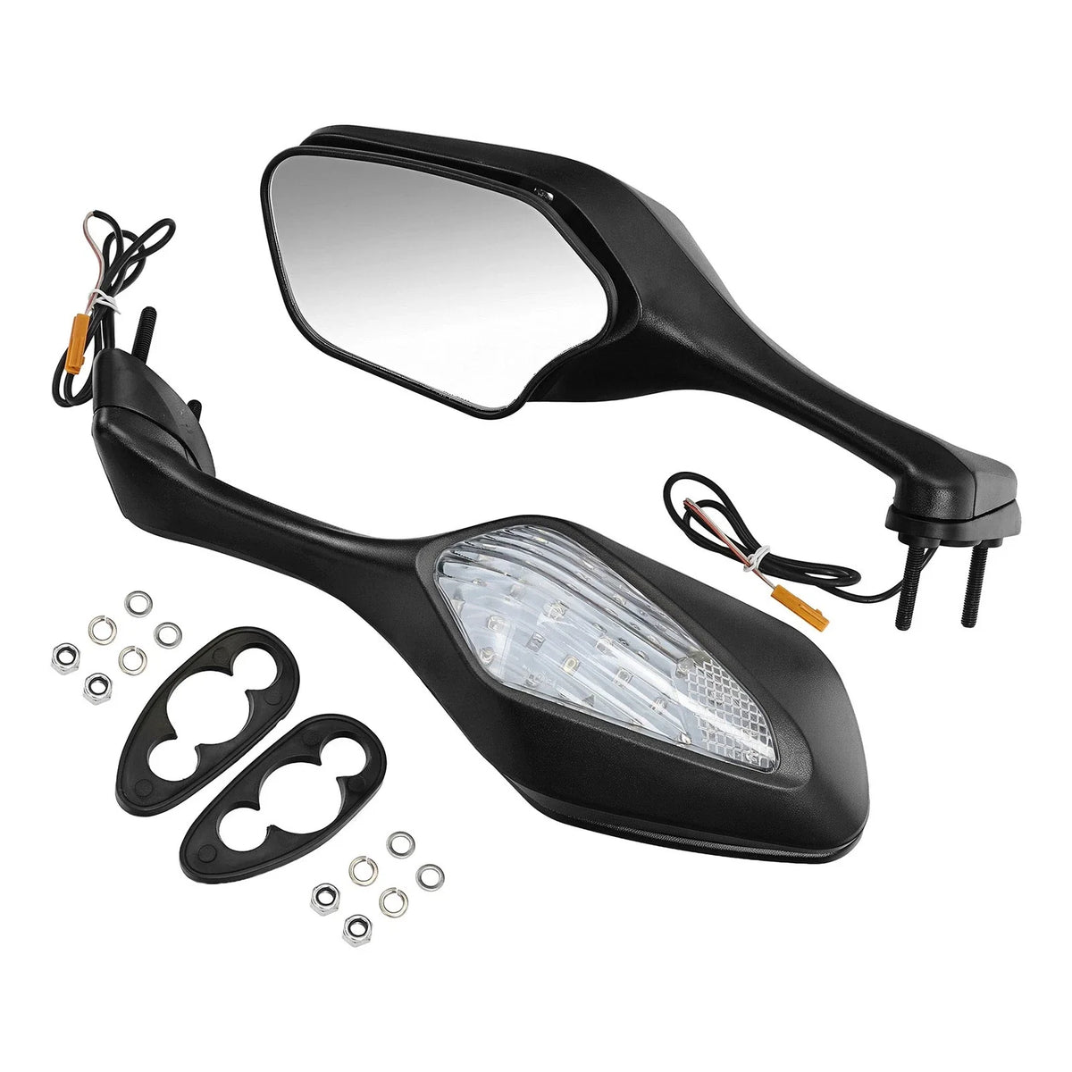 Rear View Mirrors with LED Turn Signals for Honda CBR1000RR (2008–2016)