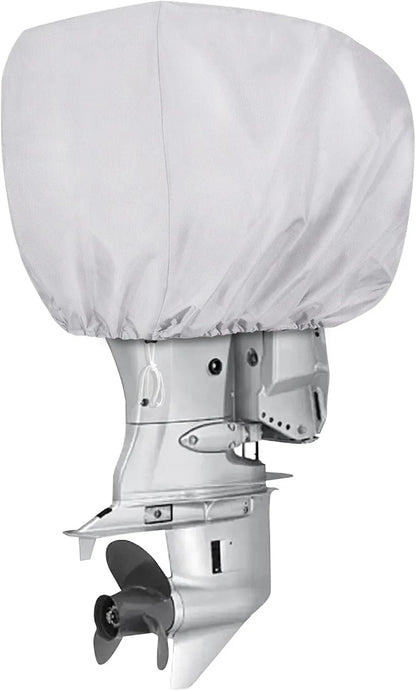 Outboard Engine Cover for 30-60HP Motor (Waterproof, Silver)
