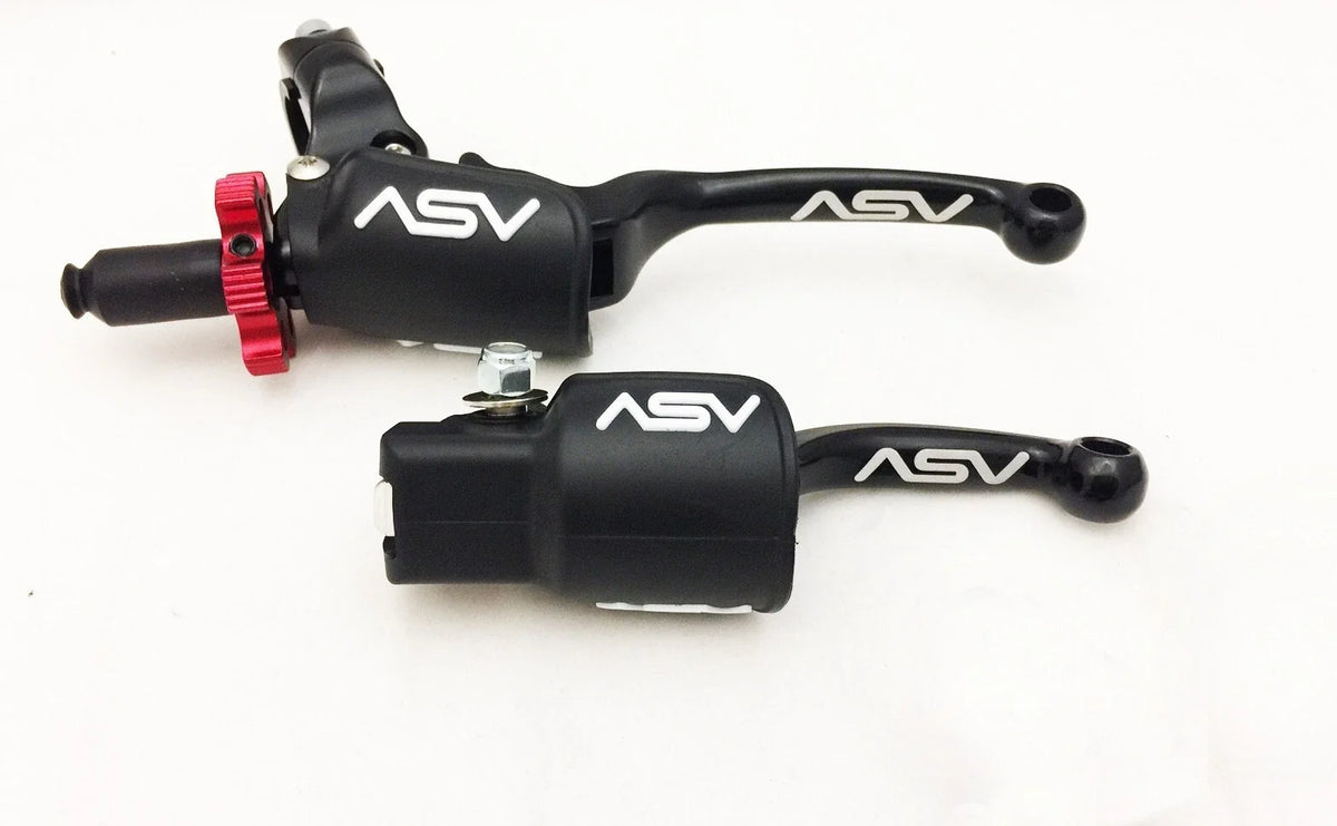 ASV F3 Front Brake Clutch Perch Levers Black for Honda CRF 250F XR 250R (2017–2023)