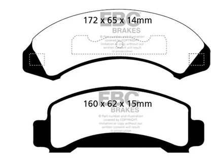 Front Brake Pad Set for Mazda B4000 (1994) CP638TF