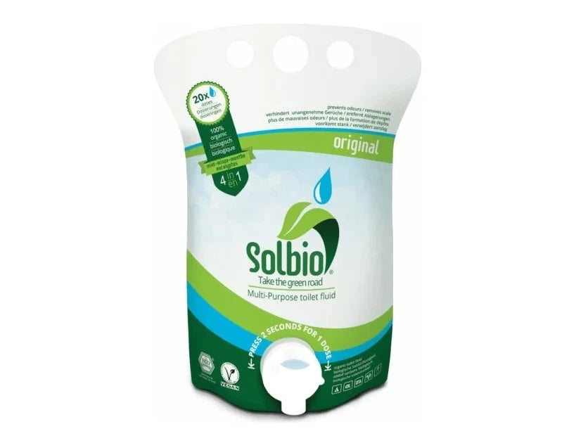 2X Solbio Original Organic Toilet Fluid for Caravan Motorhome (1.6L) RA-2XCJ-864A