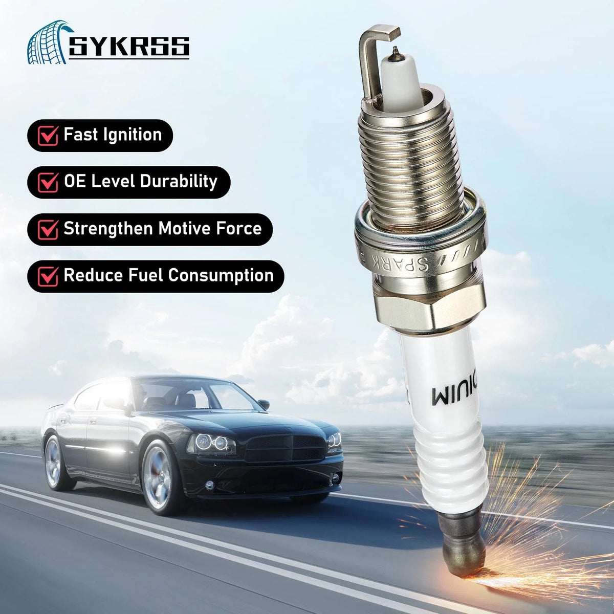 Set of 4 Iridium Spark Plugs for Jeep CJ5 CJ7 (1978)