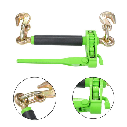 Set of 4 Folding Handle Ratchet Load Binders with Grab Hooks for G70